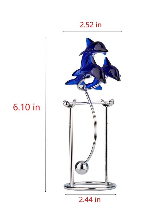 Sunnytech Dolphins Kinetic Art Balancing Decompression Toy Decompressive Science Psychology Home Office Decor Desk Decor Toy (Wj124 Hl05 Dolphins Toy) - Image 5