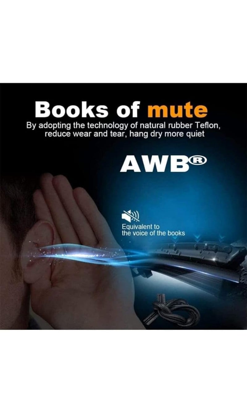 AWB® Hybrid Wiper Blades Compatible with Civic (2005-2008) - Image 3