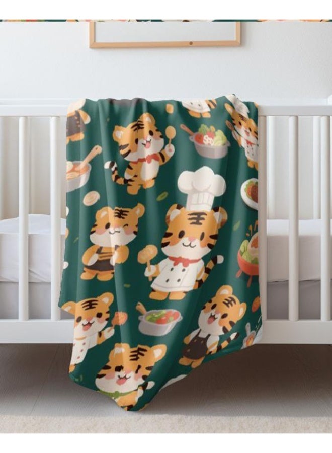 عام بطانية رقيقة من الفانيلا الكرتونية للأطفال والرضع (دافئة ومريحة، ومناسبة للنوم والألعاب) 70 سم * 100 سم - Image 3