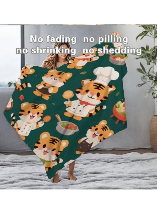 عام بطانية رقيقة من الفانيلا الكرتونية للأطفال والرضع (دافئة ومريحة، ومناسبة للنوم والألعاب) 70 سم * 100 سم - Image 1