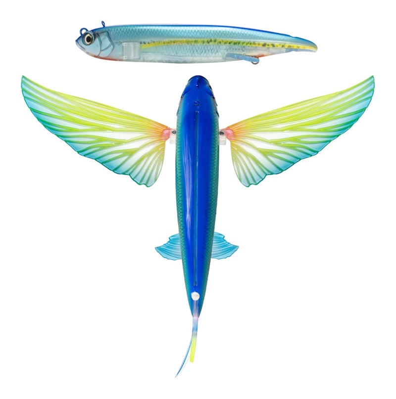 Nomad Design Slipstream 140 Flying Fish 5-1/2" Floating Lure - Ahi Ghost