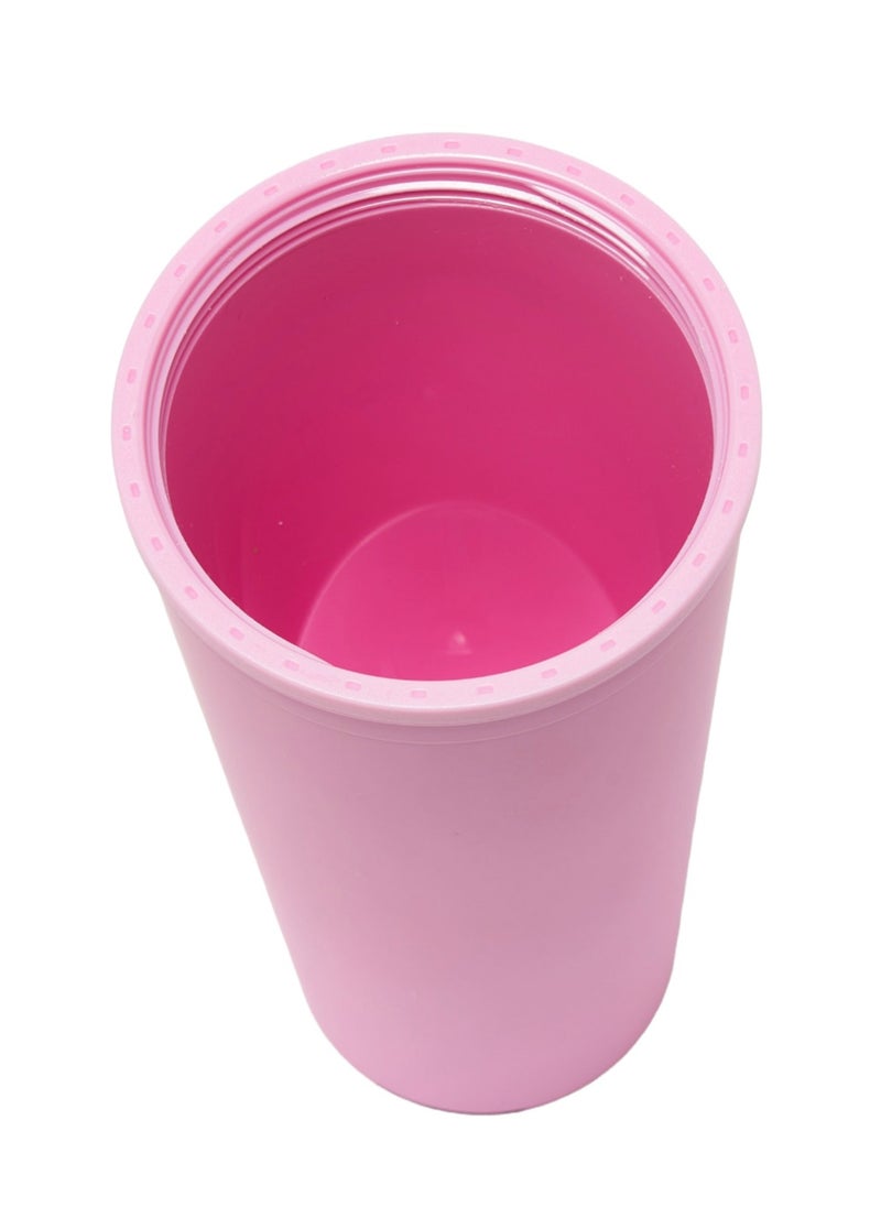 Prickly Pear Pink Sippy 24 Oz Plastic Water Bottle  - Image 3