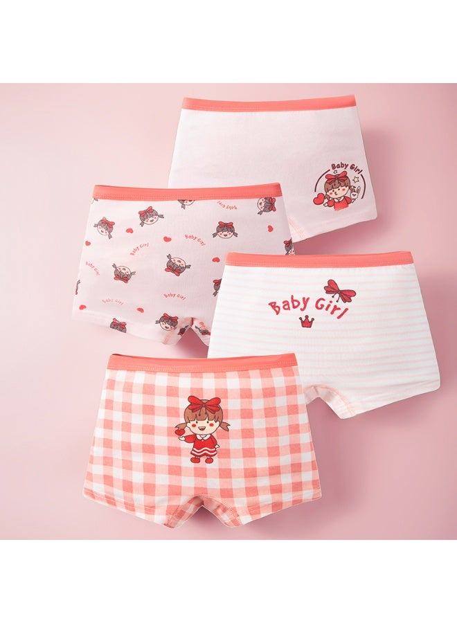 KUYING New Comfortable Skin friendly Breathable Underwear Set 0f 4 