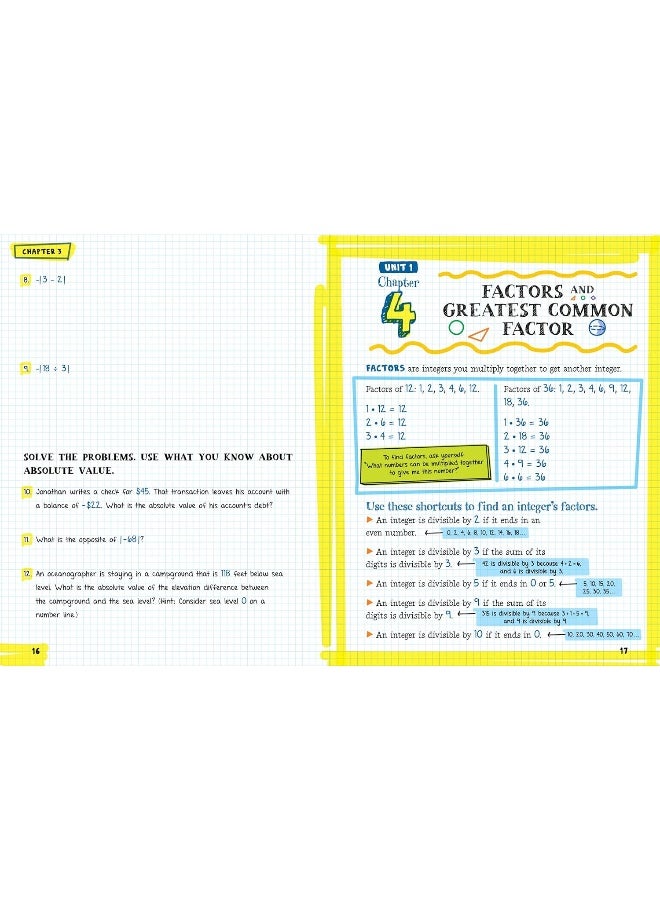 The Big Fat Middle School Math Workbook: 600 Math Practice Exercises - Image 5