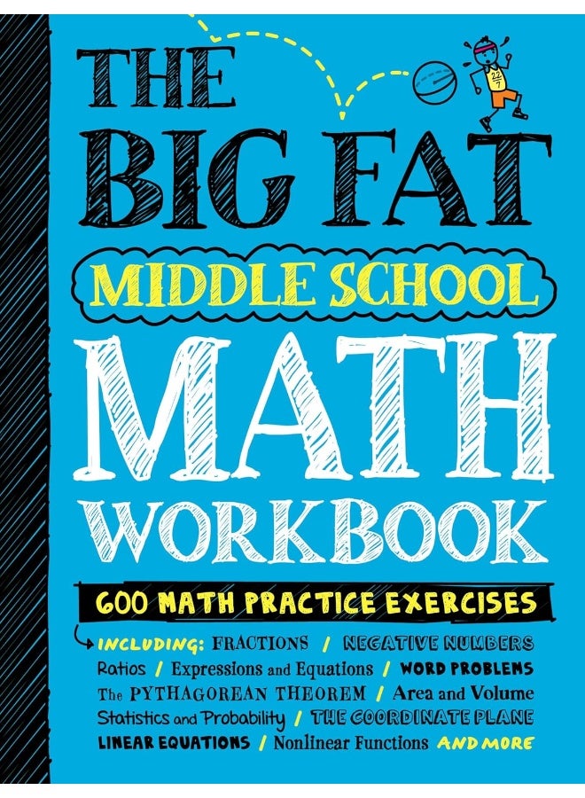 The Big Fat Middle School Math Workbook: 600 Math Practice Exercises - Image 1