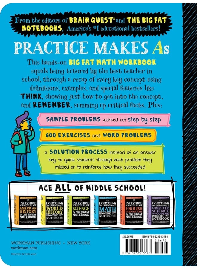 The Big Fat Middle School Math Workbook: 600 Math Practice Exercises - Image 3