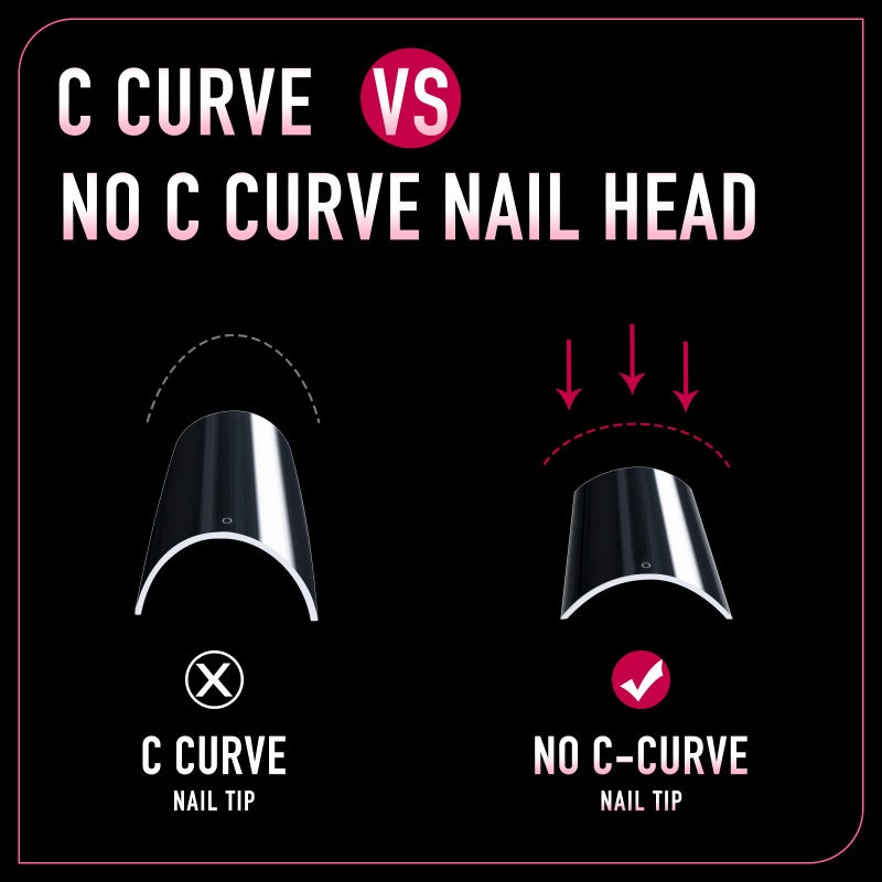 Ranrose 600PCS Clear Extra Long Nail Tips for Acrylic Nails Professional, No C Curve Gel Tips 12 Size XXXL Pre-shaped Half Cover Fake Nail for Press On Nail Extensions - Image 5