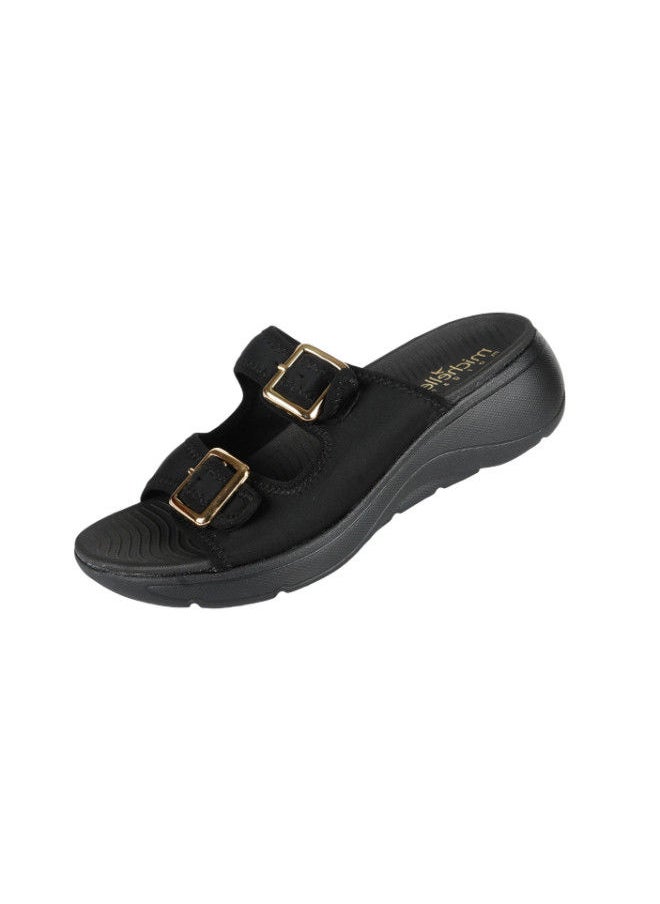 Michelle Morgan - 092-2976 Michelle Morgan Ladies Casual Sandals Black 214RJ533 - Image 1