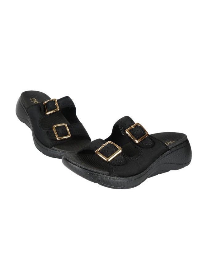 Michelle Morgan - 092-2976 Michelle Morgan Ladies Casual Sandals Black 214RJ533 - Image 1