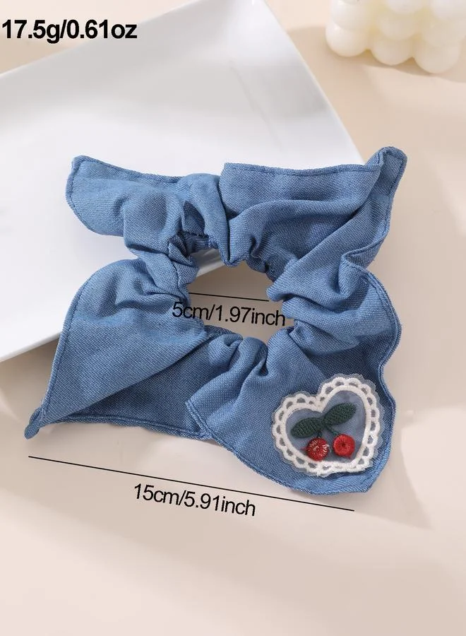Take Two  Cherry Patch Detail Hair Scrunchie for Women | Best Price UAE