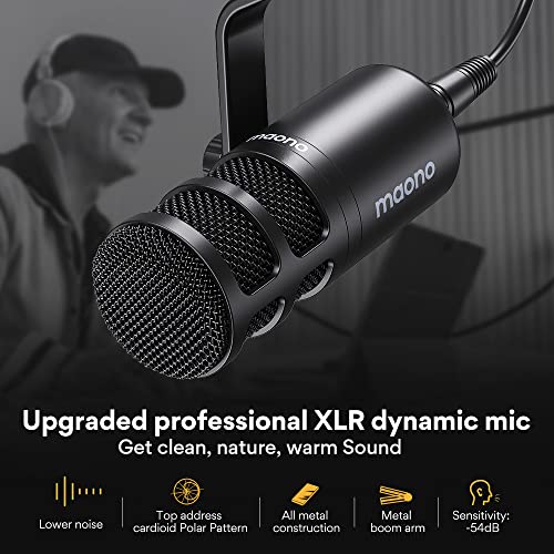 MAONO Podcast Equipment Bundle 10 Channel Audio Interface and XLR Dynamic Microphone MaonoCaster with Pro-preamp, 48V, Bluetooth for Podcast, Streaming, TikTok, Youtube, PC, Smartphone (AME2C Pro) - Image 5