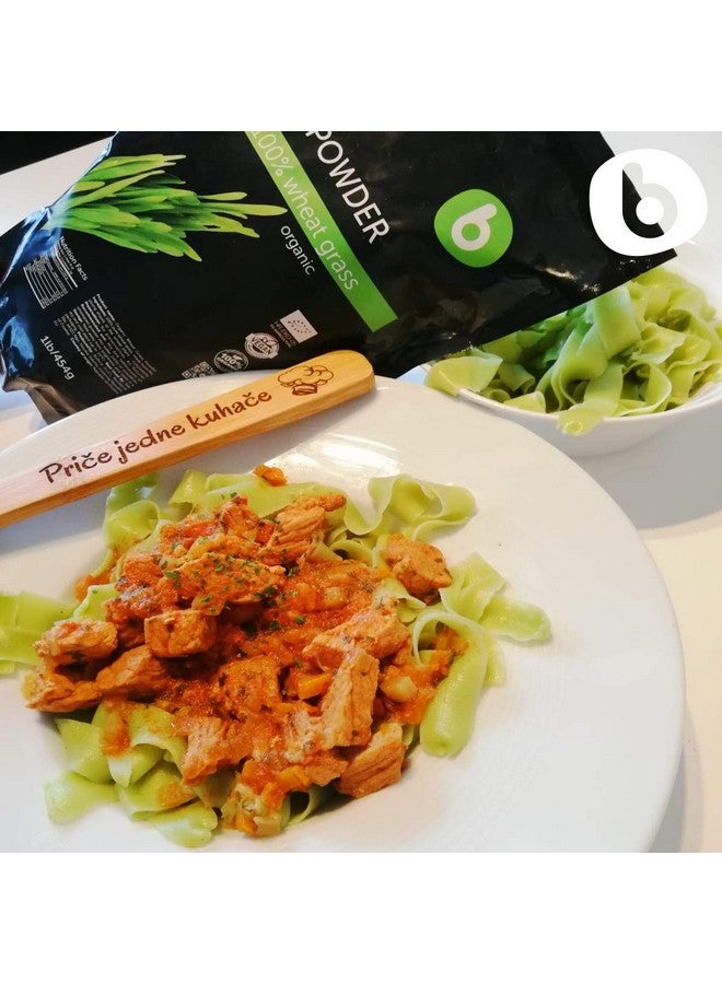 B. b Organic Wheatgrass Powder, for Detox & Immunity Support, Superfood, Vegan, Rich in Fibers, Chlorophyll, Minerals, Gluten-Free, Raw, 1lb - Image 3