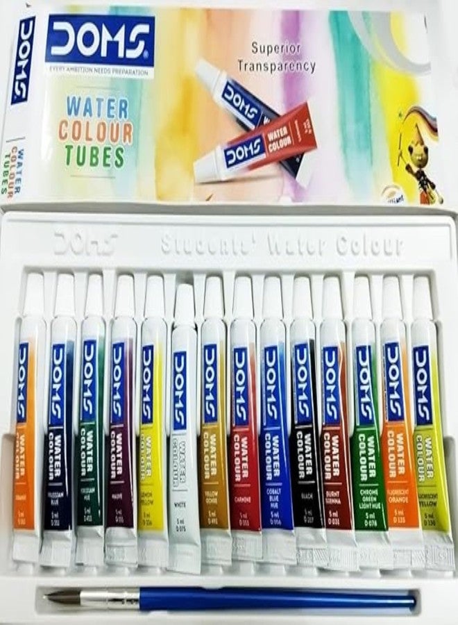 Doms Water Colour Tube | 14 Shades | Deeply Rich and Vibrant Pigment | Quick Drying - Image 2