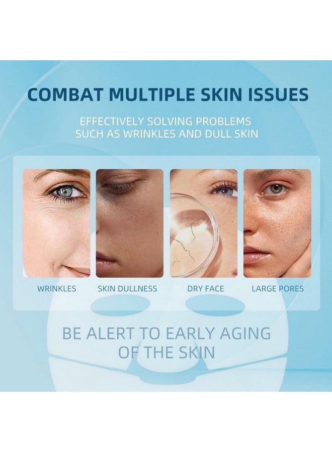 UDHVREKH Bio-Collagen Real Deep Face Mask, Hydrating Overnight Hydrogel Mask, Pore Minimizing Firming and moisturizing, Elasticity Improvement Anti Wrinkle Lifting Mask for Bright & Plump Skin - Image 5