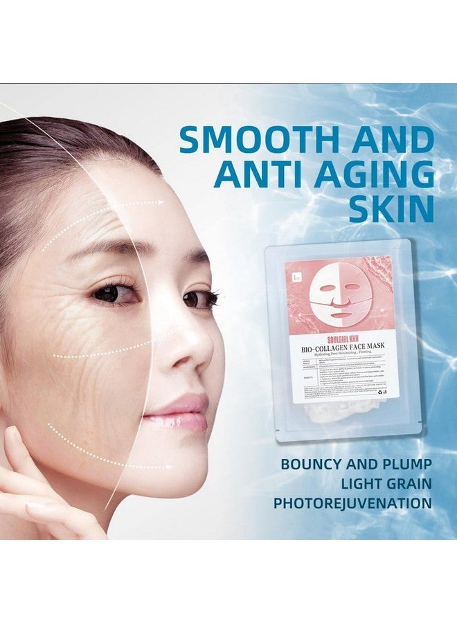 UDHVREKH Bio-Collagen Real Deep Face Mask, Hydrating Overnight Hydrogel Mask, Pore Minimizing Firming and moisturizing, Elasticity Improvement Anti Wrinkle Lifting Mask for Bright & Plump Skin - Image 2