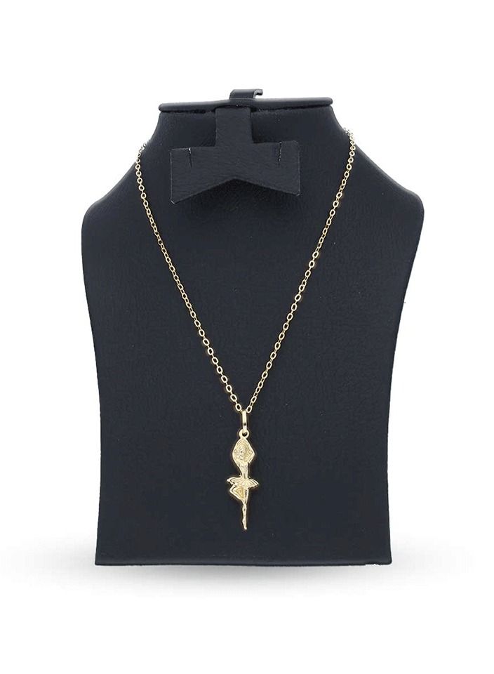 FK Jewellers Gold Necklace (Chain with Dancing Girl Pendant) 18KT - FKJNKL18KU1134 - Image 3