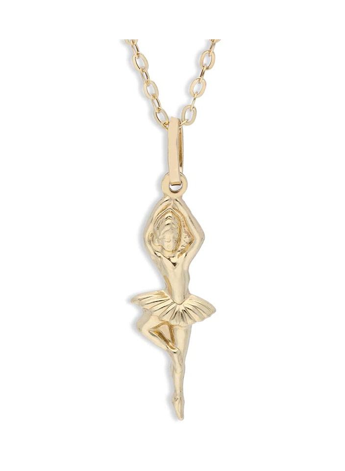 FK Jewellers Gold Necklace (Chain with Dancing Girl Pendant) 18KT - FKJNKL18KU1134 - Image 1