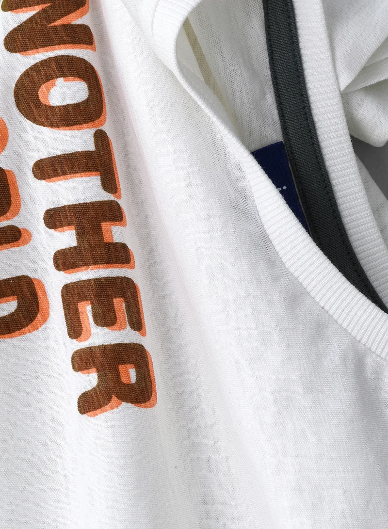 JAM Another World' Graphic Cotton T-Shirt for Boys - White