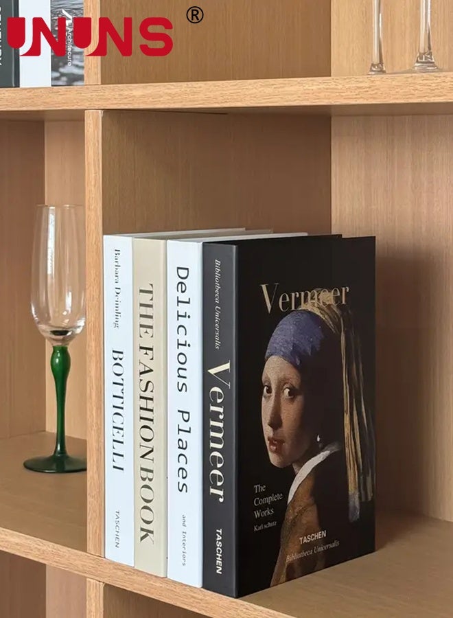 UNUNS 7 PCS Decorative Books for Home Decor,Set of 7 Fake Books,Aesthetic Bookshelf Decor for Living Room,Office,Bedroom, Coffee Table Decoration,Modern Stacked Display,Foldable - Image 4