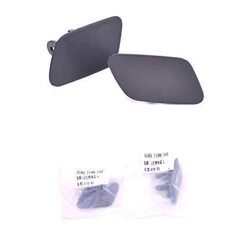 CNUPSM Headlight Washer Cover Cap 1 Pair Front Left And Right Compatible with BMW X5 E70 Driver & Passenger Side 51657199141 51657199142 - Image 3