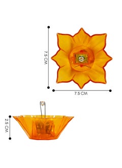 TED TECH Led Reflection Rangoli Diya Water Sensor Pack of 8  - Image 4