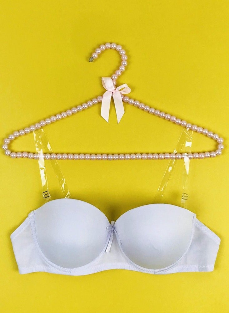 الملابس الداخلية حمالة صدر مع أسلاك ،كوب سميك ،حزام الكتف الشفاف - Image 1