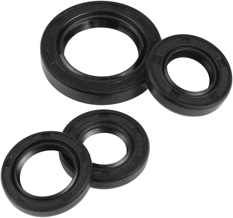woobles 4Pcs Rubber Oil Seals,Engine Crankshaft Gear Crank Case Oil Seal for most GY6 50cc 139 QMB Scooters ATV Motorcycles - Image 5