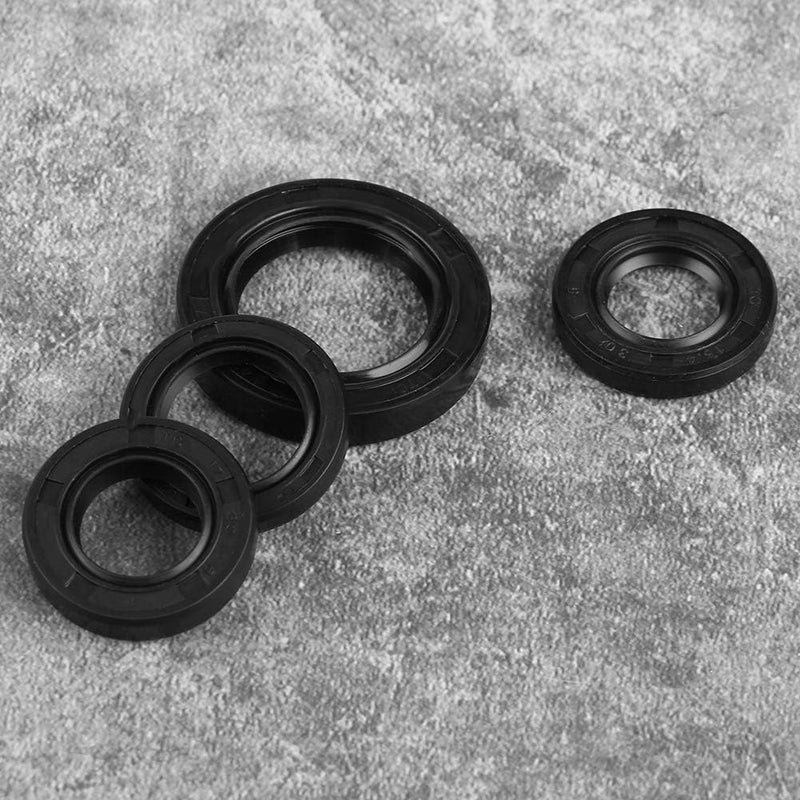 woobles 4Pcs Rubber Oil Seals,Engine Crankshaft Gear Crank Case Oil Seal for most GY6 50cc 139 QMB Scooters ATV Motorcycles - Image 4