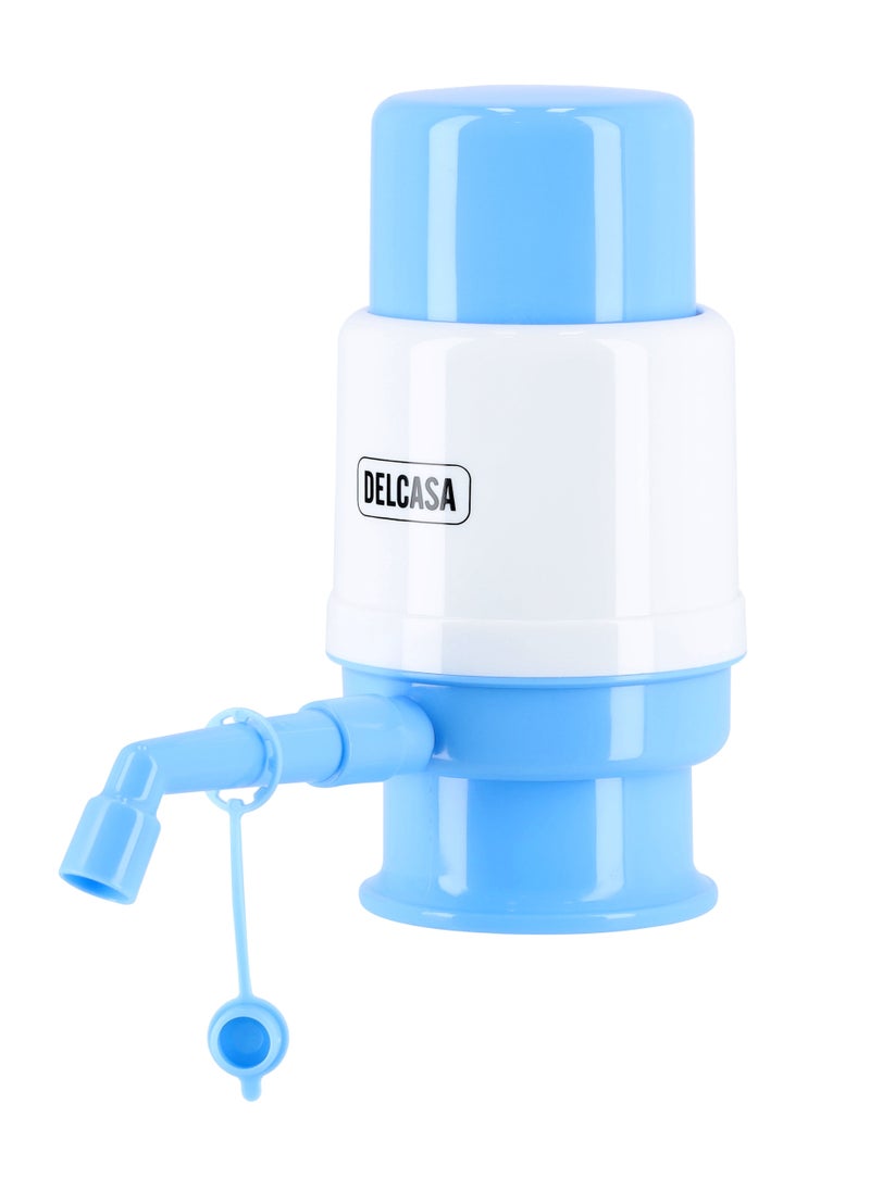 DELCASA Water Dispenser Pump with Vacuum Technology, DC2062 | Food Grade Plastic Material | Manual Use Pump with Removable Tubes | Anti-Dirt & Anti-Splash Cap  - Image 1