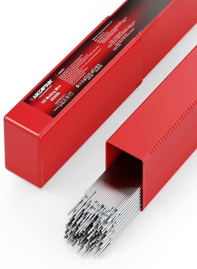 ARCCAPTAIN Stainless Steel TIG Welding Rod ER308L TIG Filler Rod, 1/16" x 16" 5LB - Image 1