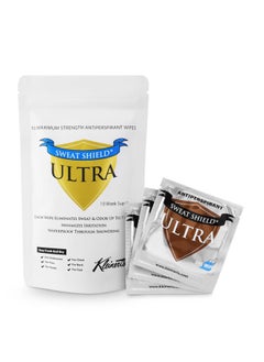 M MÜHLE Sweat Shield Ultra Antiperspirant Wipes - Reduce Sweat Up To 7 Days Per Wipe (Pack of 10). Clinical Strength. Dermatologist Recommended.  - Image 1