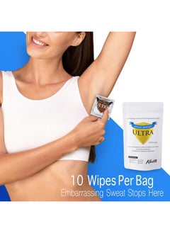 M MÜHLE Sweat Shield Ultra Antiperspirant Wipes - Reduce Sweat Up To 7 Days Per Wipe (Pack of 10). Clinical Strength. Dermatologist Recommended.  - Image 2