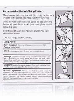 M MÜHLE Sweat Shield Ultra Antiperspirant Wipes - Reduce Sweat Up To 7 Days Per Wipe (Pack of 10). Clinical Strength. Dermatologist Recommended.  - Image 4