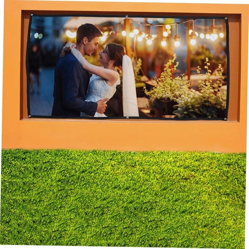 Projector Screen Indoor Outdoor Home Theater HD Image Easy Installation - Image 5