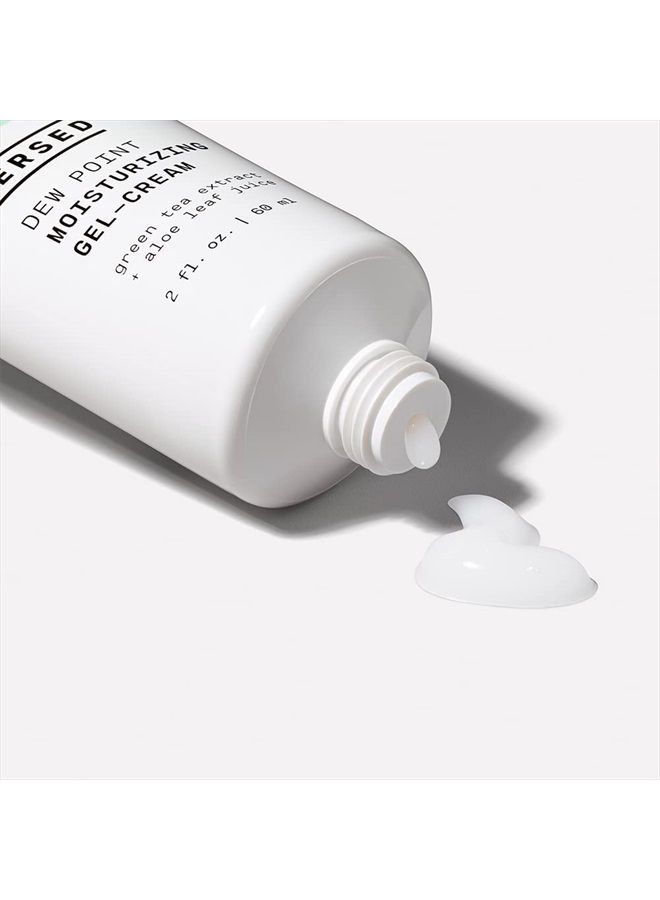 Versed Dew Point - Daily Lightweight Gel Face Moisturizer for Hydrated, Bouncy Skin - Quick Absorbing, Non-Greasy Cream With Green Tea Leaf Extract and Aloe Leaf Juice - Vegan (2 fl oz)  - Image 4