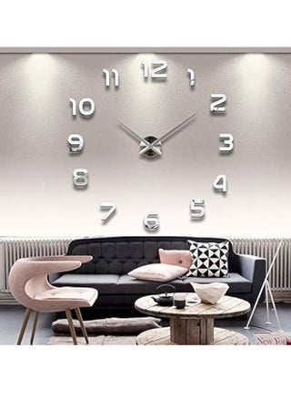 DIY Wall Clock,3D Mirror Stickers Large Wall Clock Frameless Modern Design Large Watch Silent Home/Office/School Number Clock Decorations Gift - pzsku/ZA1468571E1793B395CC7Z/45/_/1731300995/42b59524-ea7e-42c0-88c9-9672af552b64