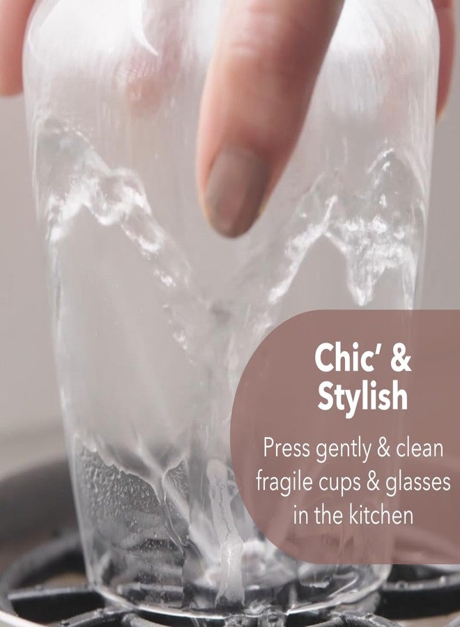 Hindware Italian Collection F680030CP Glass Rinser for Kitchen Sink | Glass Cleaner | Glass Sprayer | Made of Stainless Steel | Mirror-Like Finish - Image 2