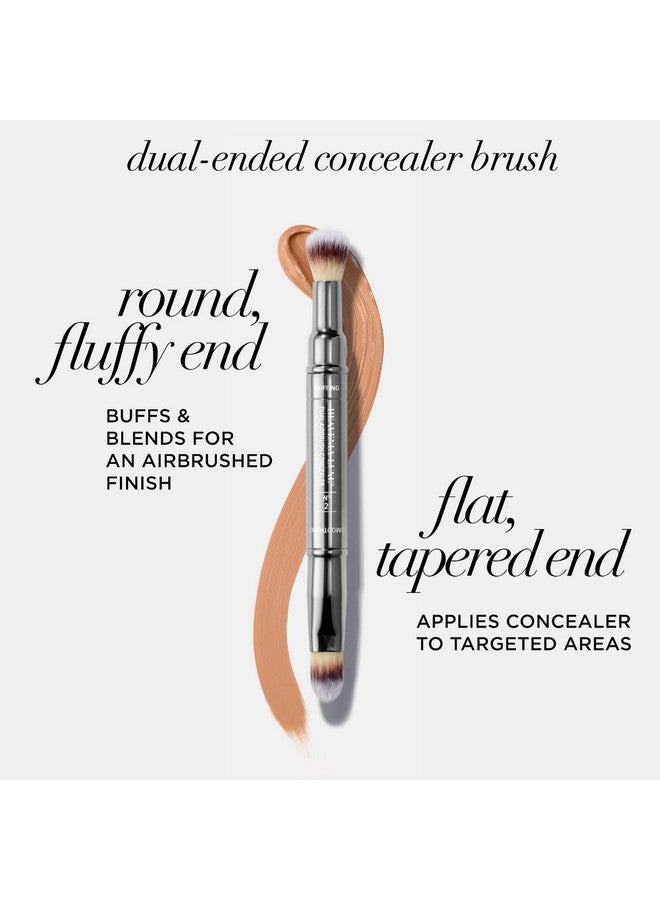 IT COSMETICS IT Cosmetics Heavenly Luxe Dual Airbrush Concealer Brush #2 - Dual-Ended, 2-in-1 Brush for Liquid & Cream Concealer - Buff Away Imperfections - With Award-Winning Heavenly Luxe Hair Silver - Image 3