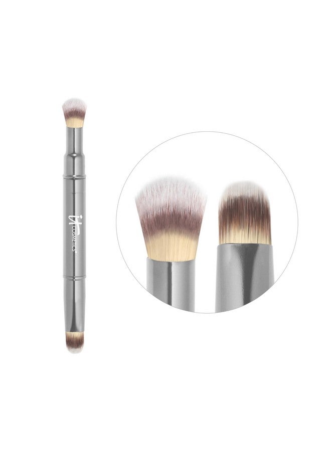 IT COSMETICS IT Cosmetics Heavenly Luxe Dual Airbrush Concealer Brush #2 - Dual-Ended, 2-in-1 Brush for Liquid & Cream Concealer - Buff Away Imperfections - With Award-Winning Heavenly Luxe Hair Silver - Image 2
