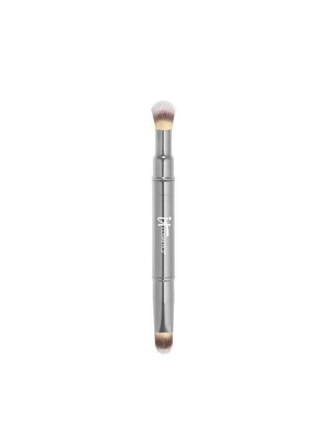 IT COSMETICS IT Cosmetics Heavenly Luxe Dual Airbrush Concealer Brush #2 - Dual-Ended, 2-in-1 Brush for Liquid & Cream Concealer - Buff Away Imperfections - With Award-Winning Heavenly Luxe Hair Silver - Image 1