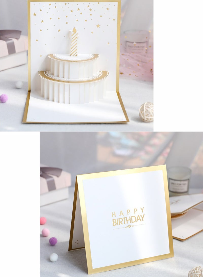 3D Pop-Up Card, Greeting Card for Birthday, Sturdy and Solid Cardstock Gift Card with Envelope and Thank You Card - Image 4