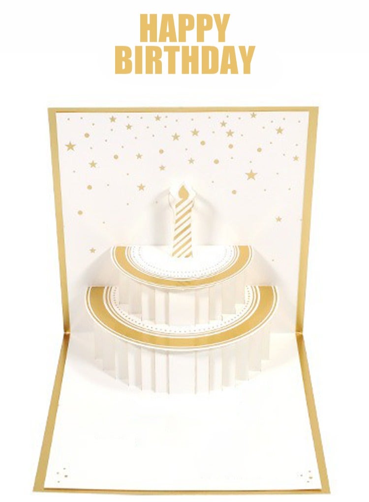 3D Pop-Up Card, Greeting Card for Birthday, Sturdy and Solid Cardstock Gift Card with Envelope and Thank You Card - Image 3