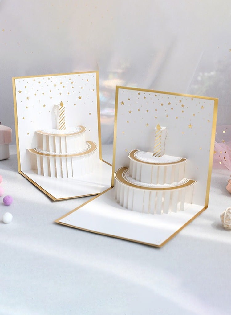 3D Pop-Up Card, Greeting Card for Birthday, Sturdy and Solid Cardstock Gift Card with Envelope and Thank You Card - Image 5