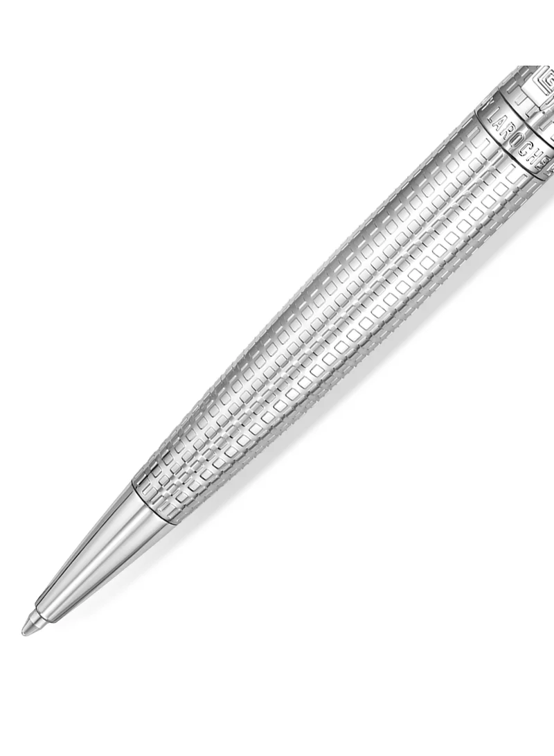 Guy Laroche Silver Patterned Ballpoint Pen Sleek Design