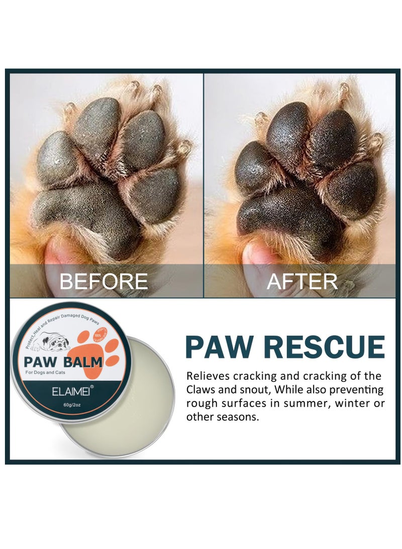 Excefore Paw Balm 2oz, Dog Paw Cream and Lotion, Dog Paw Wax, Paw Moisturizer, Heals, Repair and Restores Dry, Cracked & Damaged Paws, Paw Protection Butter for Cat & Dog - Image 3