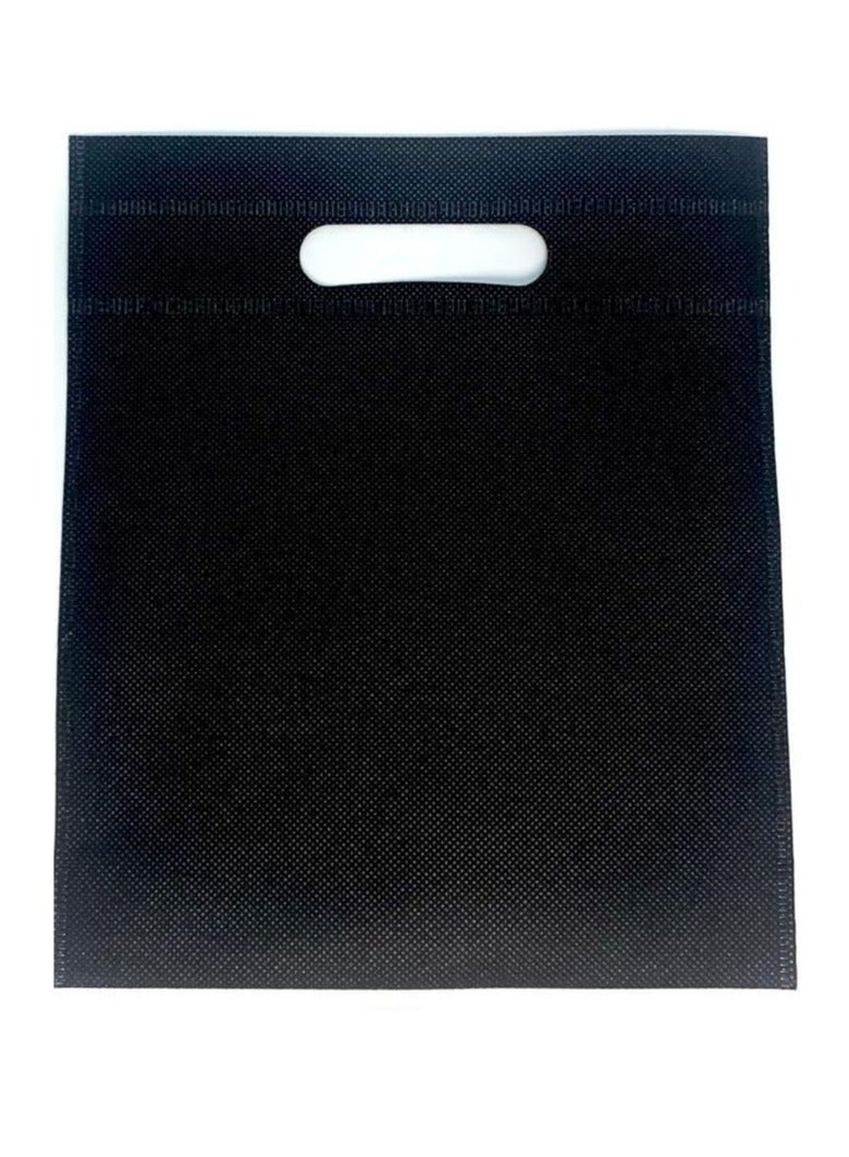 حقيبة هدايا قماشية، 25 قطعة، أسود، 30 × 25 سم - Image 1