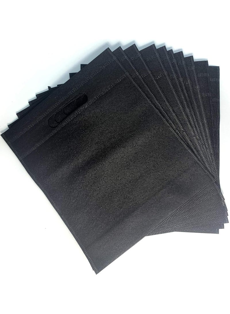 حقيبة هدايا قماشية، 25 قطعة، أسود، 30 × 25 سم - Image 3