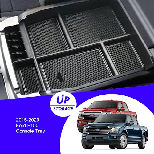 XXCIWP 2018 F150 Console Tray Center Console Organizer Tray for 20152020 Ford F150 Raptor Mid Armrest Glove Storage Box for Ford F150 2020 Accessories NOT for 2021 2022 F150 - Image 3