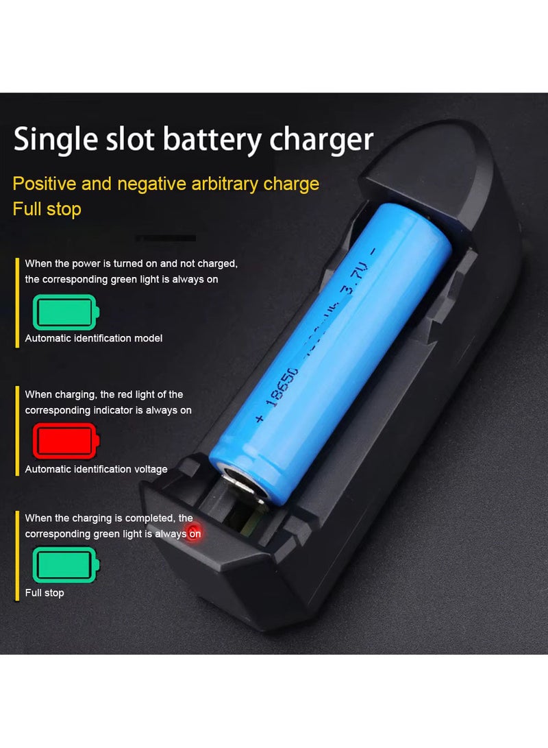 2pcs 18650 Battery Charger Smart Charging  18650 26650 18350 32650 21700 26700 26500 Li-Ion Rechargeable Battery Charger  - Image 2
