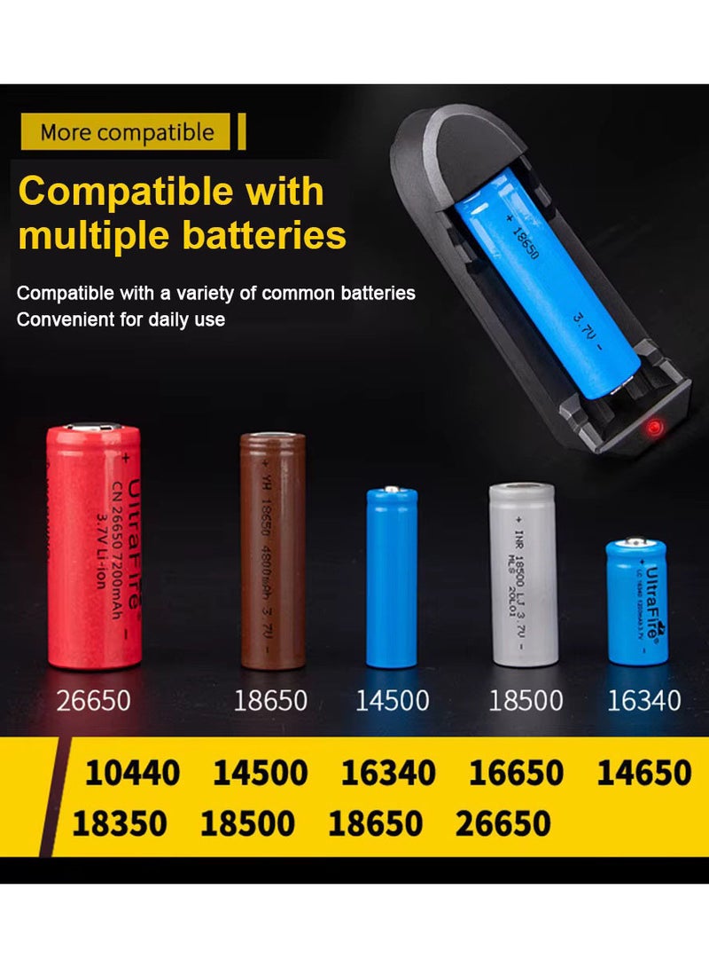 2pcs 18650 Battery Charger Smart Charging  18650 26650 18350 32650 21700 26700 26500 Li-Ion Rechargeable Battery Charger  - Image 3